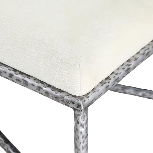 Meridian Furniture 22065Cream Valley Collection Modern | Contemporary Bench - Image 6