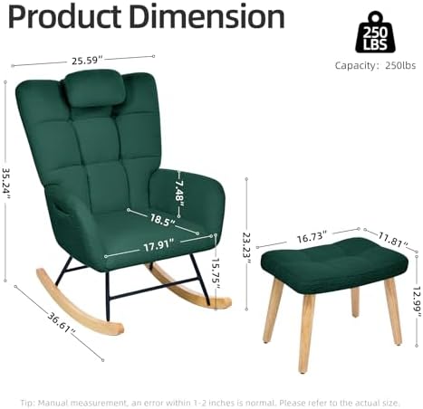 Garvee Nursery Rocking Chair - Image 3