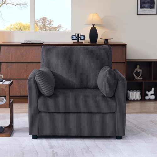 Mofolit 38“ Modern Corduory Accent Chair - Image 4