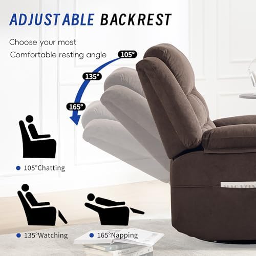 Swivel Recliner Chair for Adults - Image 4