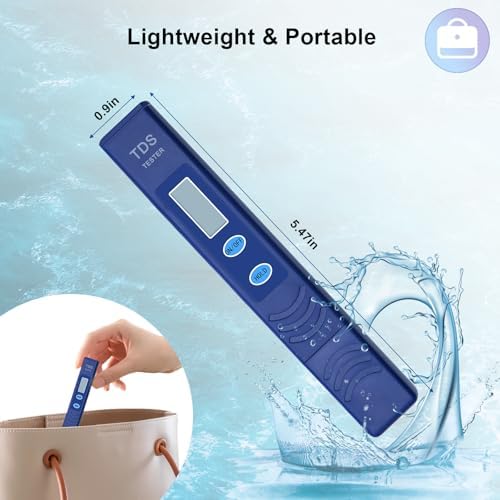 TDS Water Tester, Drinking Water Tester, 0-9990 PPM Meter Water Quality Tester - Image 6