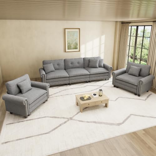 HERA'S HOUSE Modular Sectional Sofa and Chair Set by HERASHOUSE