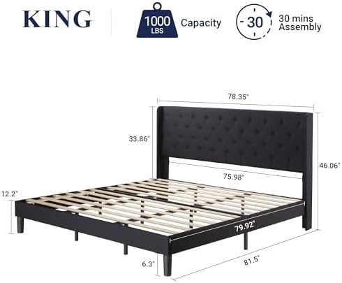 Allewie King Size Bed Frame - Image 2