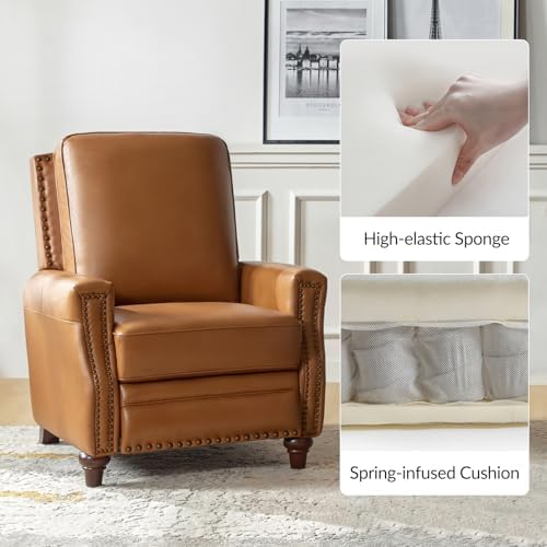 HULALA HOME Genuine Leather Manual Recliner - Image 4