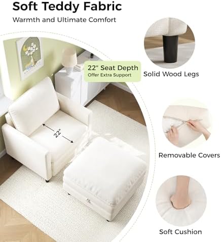 Welzona 3-Layers Cloud Accent Chair - Image 5