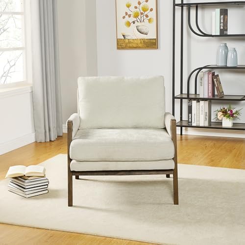 Roundhill Furniture Kelly Mid-Century Modern Accent Armchair - Image 3