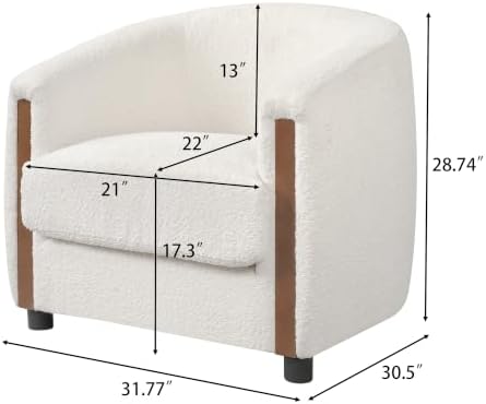 Christopher Knight Home Gini Modern Accent Chair, Boucle Upholstered Curved - Image 2
