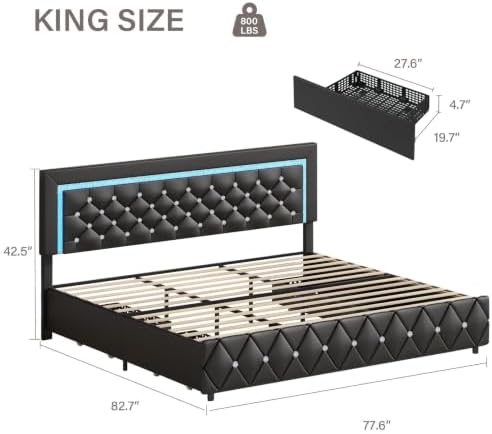 BarnFurin King Size Bed Frame - Image 2