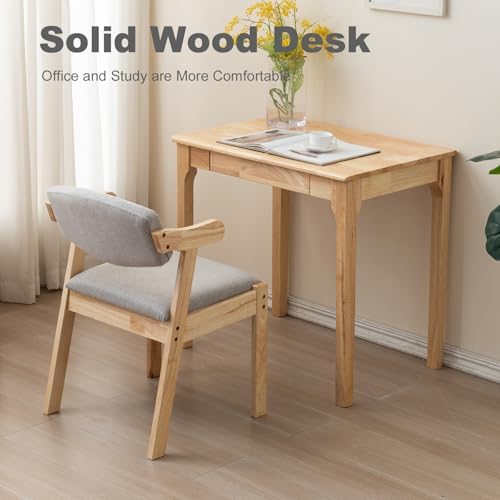 Solid Wood Desk, Gaming Study Home Office Desks - Image 3