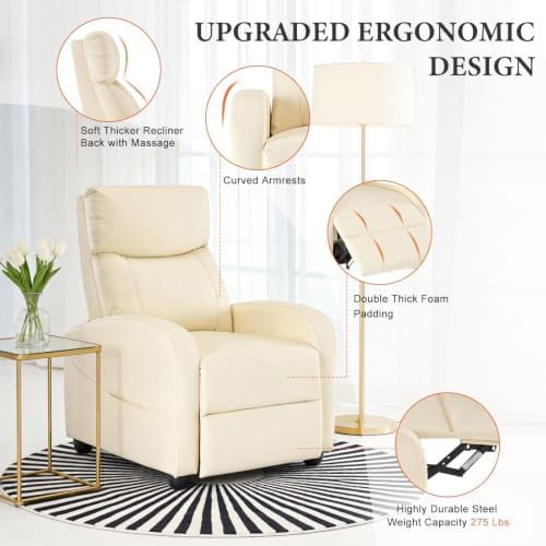 OLIXIS Recliner Chair, Reclining Sofa Chair - Image 4