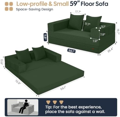 COMAX Boneless Futon Sofa Bed - Image 3