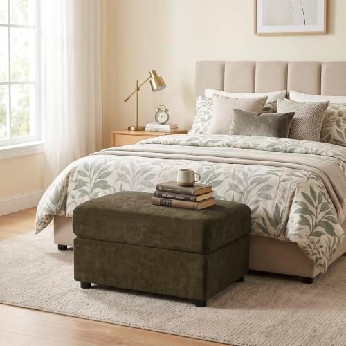 31'' Modern Chenille Ottoman for Sectional Sofa - Image 3