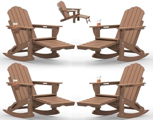 Ciokea Rocking Adirondack Chairs Set of 4 by CIOKEA