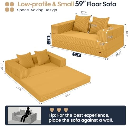COMAX Boneless Futon Sofa Bed - Image 3