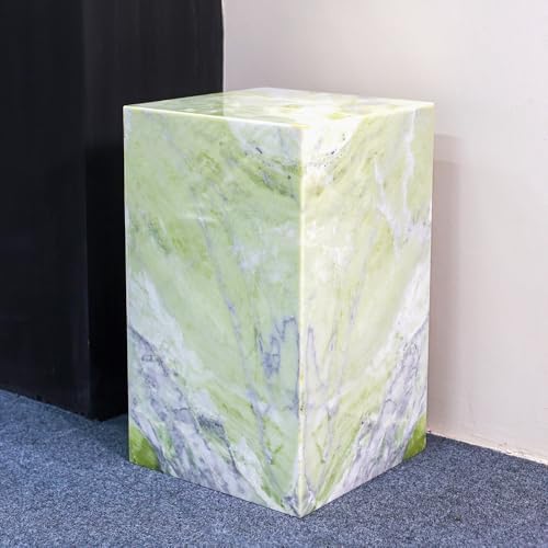 Green Marble Side Table Modern Square End Table - Image 4