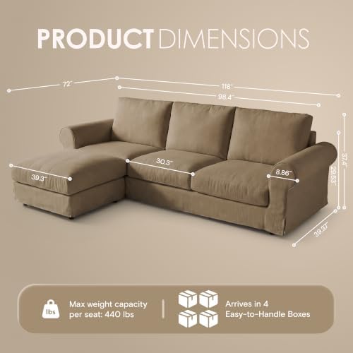 118" Oversized Cloud Couch - Image 2