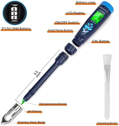 Digital pH Meter for Soil, YINMIK Soil pH Tester for Potted Plants - Image 2