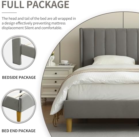 YUHUASHI Queen Bed Frame，Platform Bed - Image 7