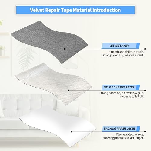 KING MOUNTAIN Couch Fabric Repair Patch, Fabric Patches - Image 6