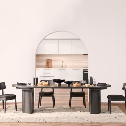 Transformer Table Solid Wood Extendable Round Dining Table Set - Image 2
