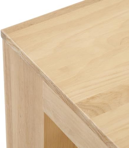Plank+Beam Modern Coffee Table, Rectangular, 40 Inch, Blonde Wirebrush - Image 5
