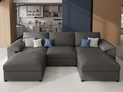 EASE MOOSE Sectional Couches for Living Room, U Shaped Sofa by EASEMOOSE