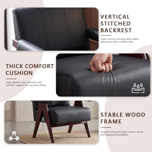 JIASTING Mid Century Modern Accent Chair - Image 5
