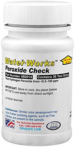 Industrial Test Systems | 480014 WaterWorks Peroxide Test Strip | 0-100ppm by IndustrialTestSystems