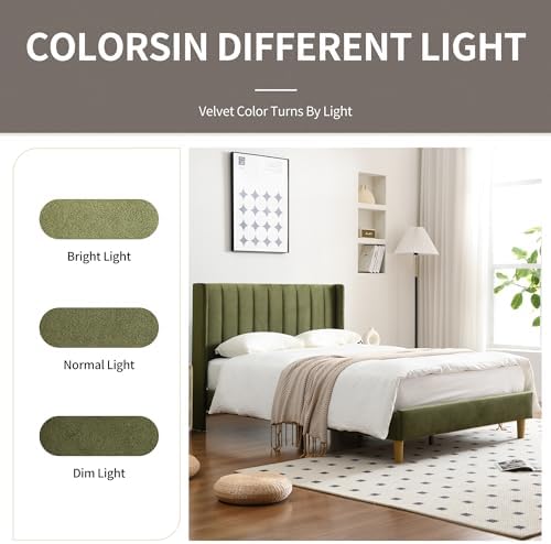 YUHUASHI Full Bed Frame，Platform Bed - Image 6