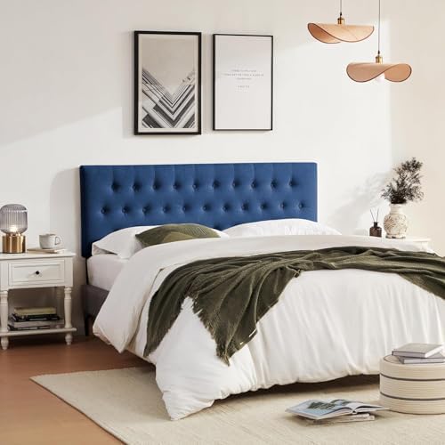 Tufted Upholstered Headboard Queen Size, Adjustable Height 37- 51 in - Image 7