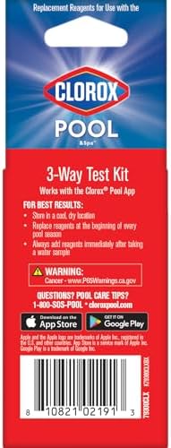 Clorox® Pool&Spa™ Swimming Pool 3-Way Water Test Kit Refill Solutions - Image 2