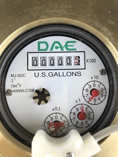 DAE MJ-200R 2" Non Lead Hot Water Meter, Pulse Output + Couplings - Image 4