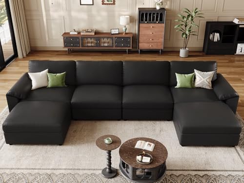 EASE MOOSE Modular Sectional Sofa, U Shaped Scratch Resistant Couch - Image 3