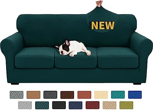 XINEAGE 4-Piece Stretch Sofa Cover, Washable Couch Covers by XINEAGE