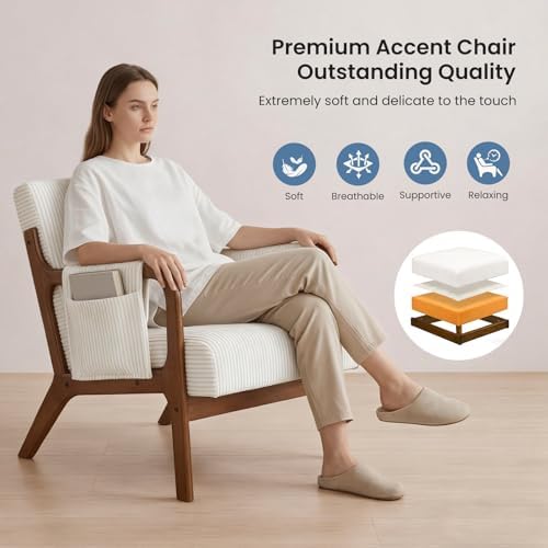 DUMOS Mid Century Modern Accent Chair - Image 3