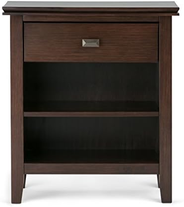 SIMPLIHOME Artisan 24" Bedside Nightstands in Russet Brown - Image 2