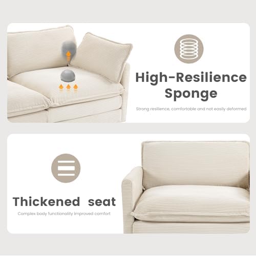 ROWHY 112'' Modular Sectional Cloud Couch - Image 6