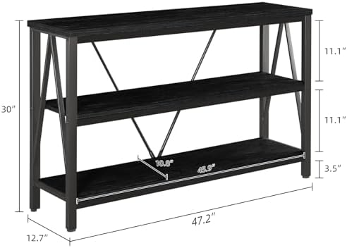 Entryway Console Table, 3 Tier Entry Table - Image 2