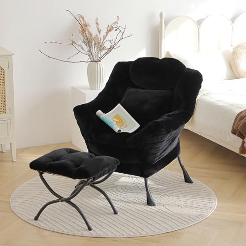 Lazy Chair with Ottoman, Comfy Reading Chair - Image 2