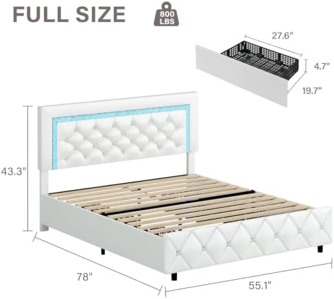 BarnFurin Full Size Bed Frame - Image 2