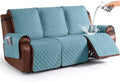 KinCam Waterproof Recliner Sofa Covers Washable, 3 Seater, Light Blue by KinCam