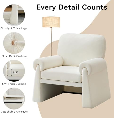 Oversized Accent Chair, Comfy Living Room Chairs, Single Sofa Chair - Image 5