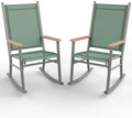 Shintenchi 2 Pcs Outdoor Rocking Chairs Set, Upgraded High Back Patio Rocking by Shintenchi%7CFurnitureMadeforRealLife