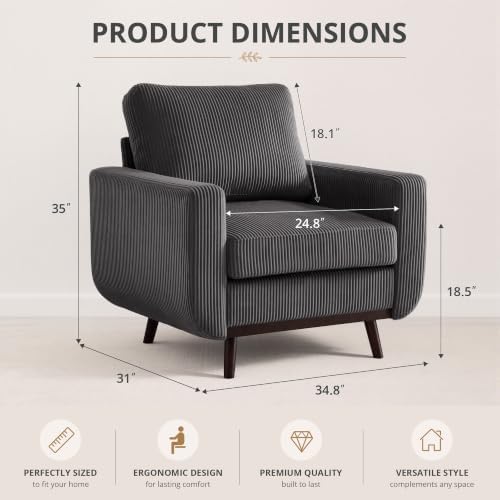 Accent Chair for Bedroom, Reading Chair - Image 2