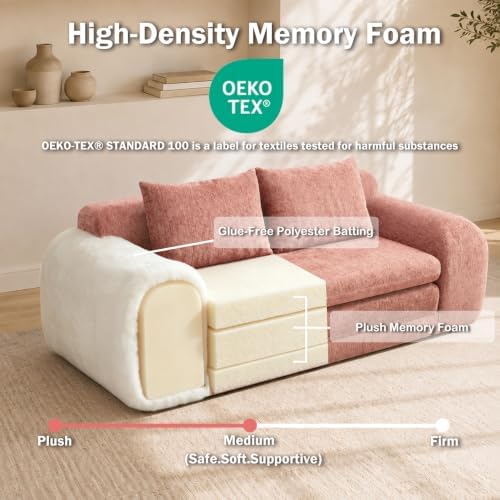 Fold Out Chair Bed, Folding Sofa Bed, 2 in 1 Convertible Sleeper Chair Bed - Image 3