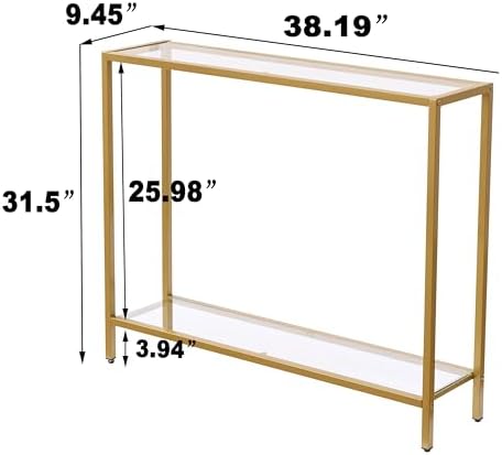 MAJARO Small Modern Console Table - Image 2
