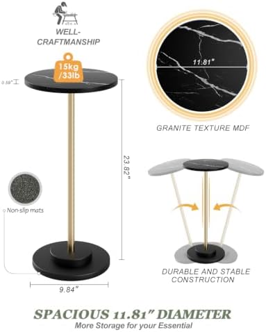 Round Side Table, Small Drink Table - Image 2