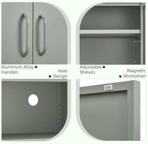IRONFFICE Metal Storage Cabinet, Low Storage Cabinet - Image 5