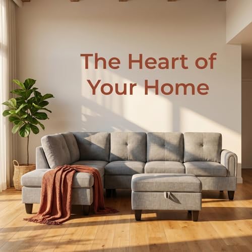 3-Piece L-Shaped Modular Leather Sofa – Convertible Sectional Couch - Image 7