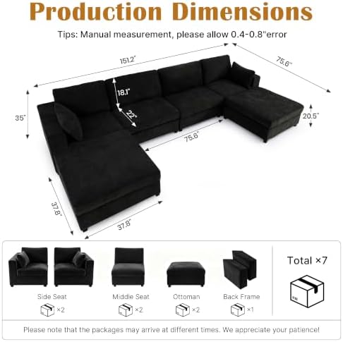 Oversized Modular Sectional Sofa - Image 2